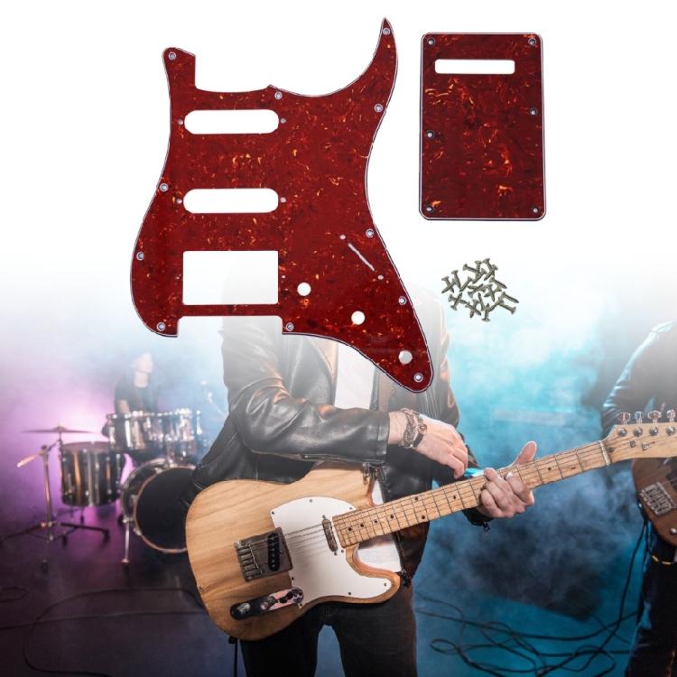 11 Holes Guitar Pickguard with Mounting Screw Back Plate Humbucker Replacement Scratch Plate Electric Guitar Accessories