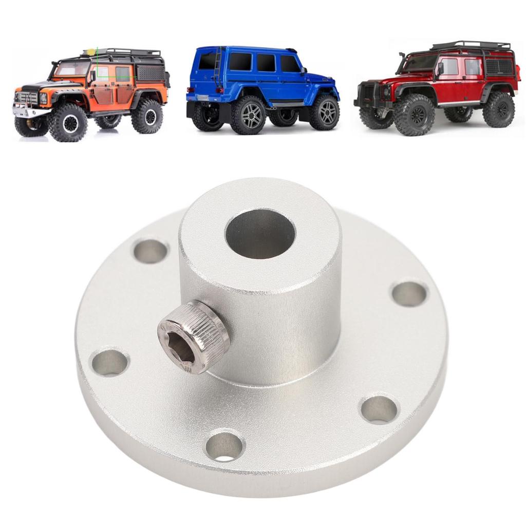 Flange Shaft Coupling 10mm Aluminum Stable Connection Hub Mounting Shaft Coupling for 14041 Wheels