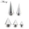 Alisouy 1PC Titanium Externally Thread Cone Spike Rivet For Lip Labret Ring Ear Stud Earring Piercing DIY Body Jewelry Accessory