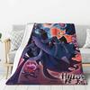 Custom Sofa Fleece Funny Cartoon Comics Tv Helluva Boss Throw Blanket Warm Flannel Blankets for Bed Car Couch Bedspreads