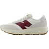 New Balance 370 Морская соль Классический малиновый Мужские кроссовки Белые U370CB