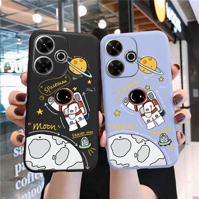 Мягкий силиконовый чехол Space Astronaut для Xiaomi Redmi Note 13 Pro 13C 14T Poco C65 Samsung A55 M35 S24 Huawei Honor 200 iPhone Realme противоударный чехол