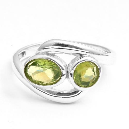 Кольцо с перидотом, Модная бижутерия, Кольцо ручной работы из стерлингового серебра 925 пробы, Серебряное украшение-шарм, Женское кольцо