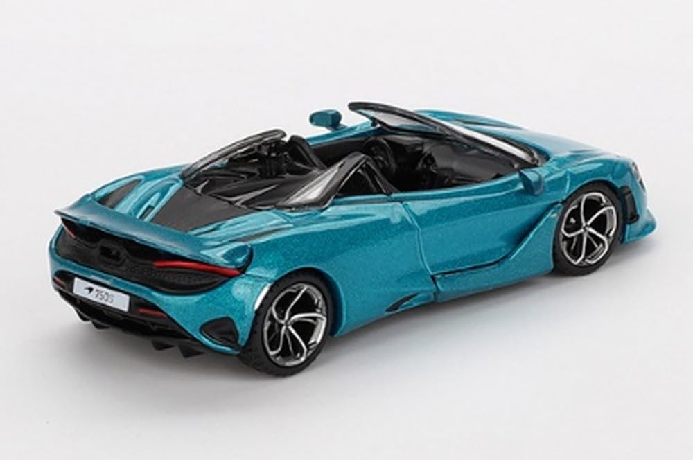 MINI GT Scale McLaren 750S Belize Blue Finished Product 1/64 (Left-Hand Drive)