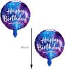 8PCS 18 Inch Round Space Foil Balloons Galaxy Mylar Balloons for Outer Space Galaxy Themed Birthday Party Decorations