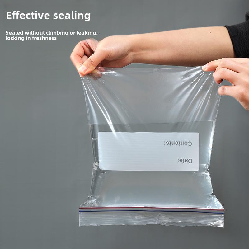 Thickened Food-Grade Storage Bags with Double Ribs: Ideal for Refrigeration, Freezing & Fresh-Keeping