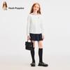 Белая хлопковая рубашка с длинным рукавом Hush Puppies для девочек Academy