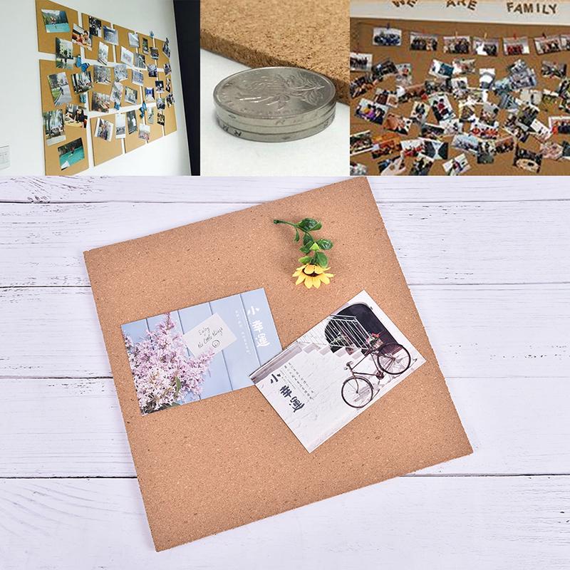 Пробковая доска для заметок, подушка для доски для заметок, безрамные крепления 300X300X6 мм, в комплекте