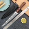 Damascus Pattern Salmon Sashimi Knife Stainless Steel Slicing Knife Japanese Sushi Knife Cooking Knife Chef Knife