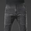 Spring Collection: Men's Elastic Smoke Gray Jeans - Vintage Wash Retro Style