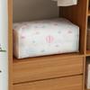 Peva Printed Waterproof And Dust-Proof Quilt Storage Bag Oranizer Collapsible Easy To Arrange Blankets, Clothes, Bedding