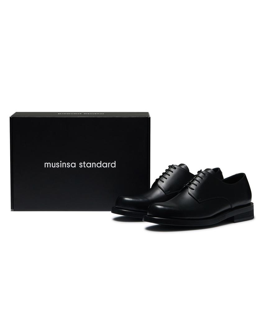Musinsa Standard Круглые ботинки Дерби [Черные]
