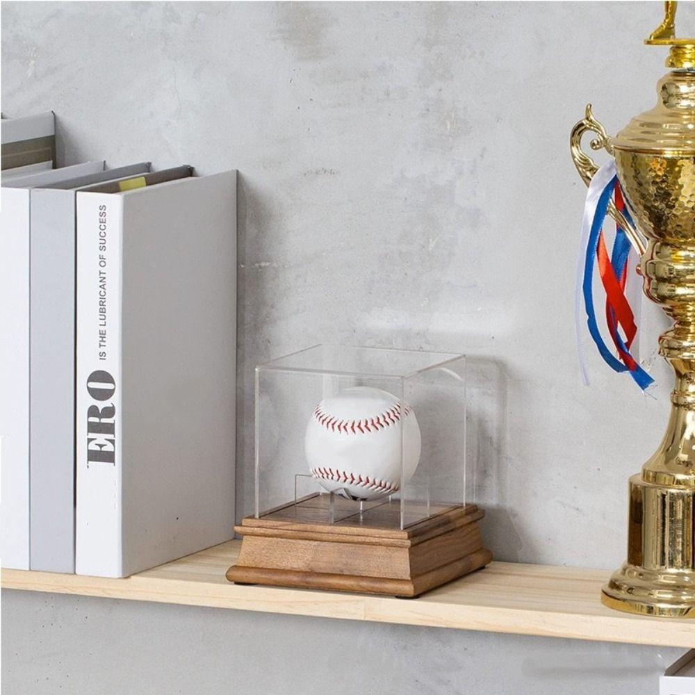 Acrylic Cube Baseball Display Case Ball Holder Baseball Holder Baseball Box Autographed Balls