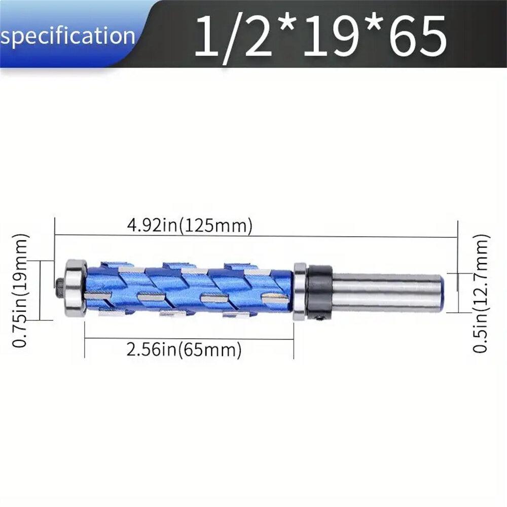 Allsome 1 шт. твердосплавная фреза для заподлицо с хвостовиком 1/2" и двойным подшипником для деревообрабатывающих проектов Идеальная