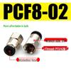 Pneumatic Copper Thread Quick Connector 6-01/8-02 for Gas Tubes