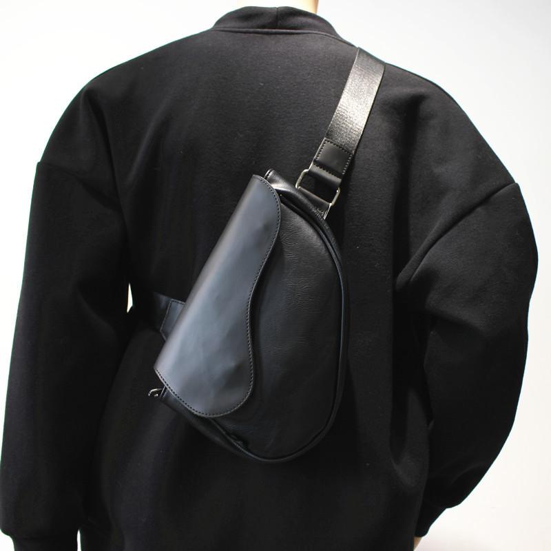 TS JYL laptop bag,Vintage Mini Chest Bag Unisex Saddle Bag Casual Versatile Crossbody Bag