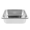 Барная раковина из нержавеющей стали 12,6x10,24x3,94 дюйма Квадратная кухонная раковина Раковина для мытья рук с 40-мм канализацией