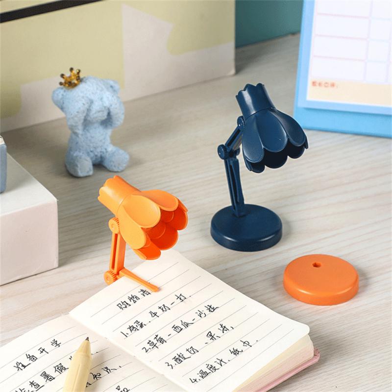 Настольная лампа для чтения, новинка 2023 года, декор для спальни, складное освещение для книг, мини-ночник, милый теплый свет, креативный цветочный светильник