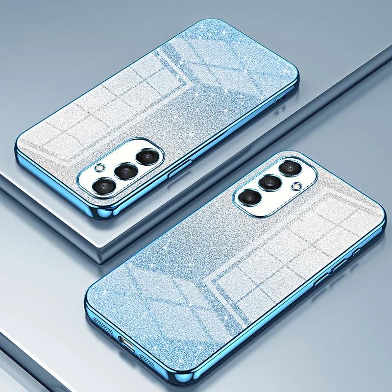 Роскошный блестящий мягкий силиконовый чехол для телефона Samsung Galaxy S26 Ultra S26 Pro S25 Edge Plus S24 FE S23 S22 Противоударный бампер Funda