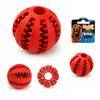 Dog Toy for Treats Dental Slowy Ball Red Uniq Pets 7cm