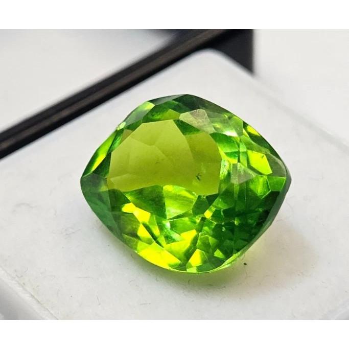 Natural Peridot Green Fancy Cut 7+ Ct Stunning Certified Loose Gemstone