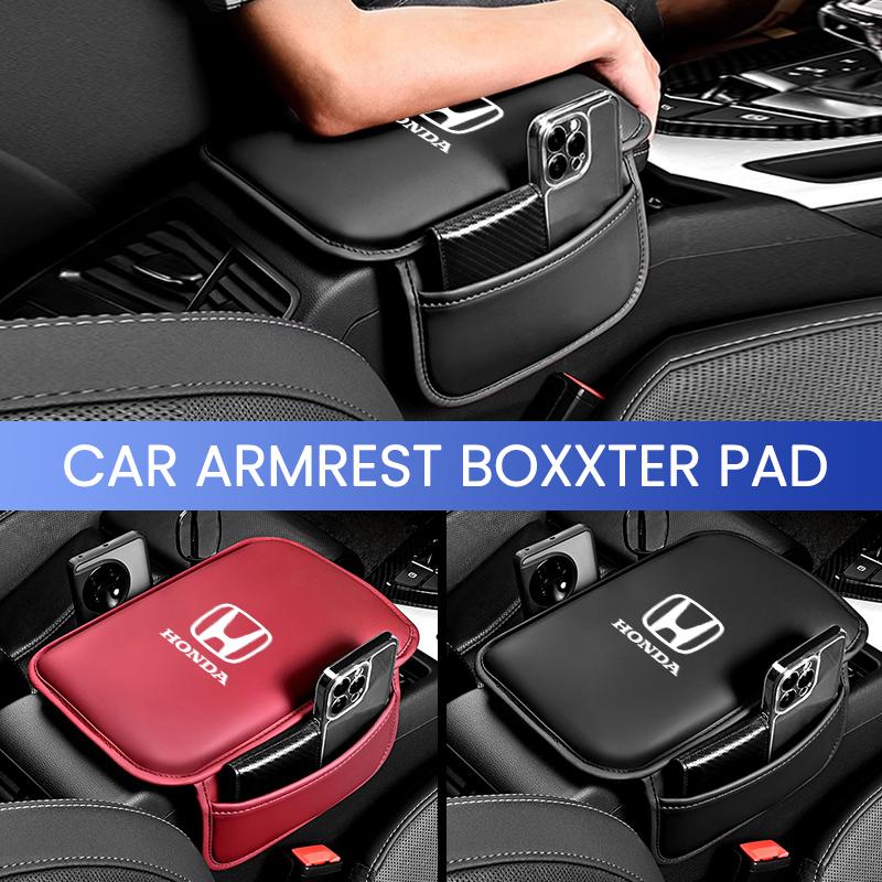 AAAKS1 Car Armrest Box Pad Decoration Mat Auto Accessories For Honda Civic Accord CRV Fit Jazz nc750x cb500x Odyssey Insight Vezel City