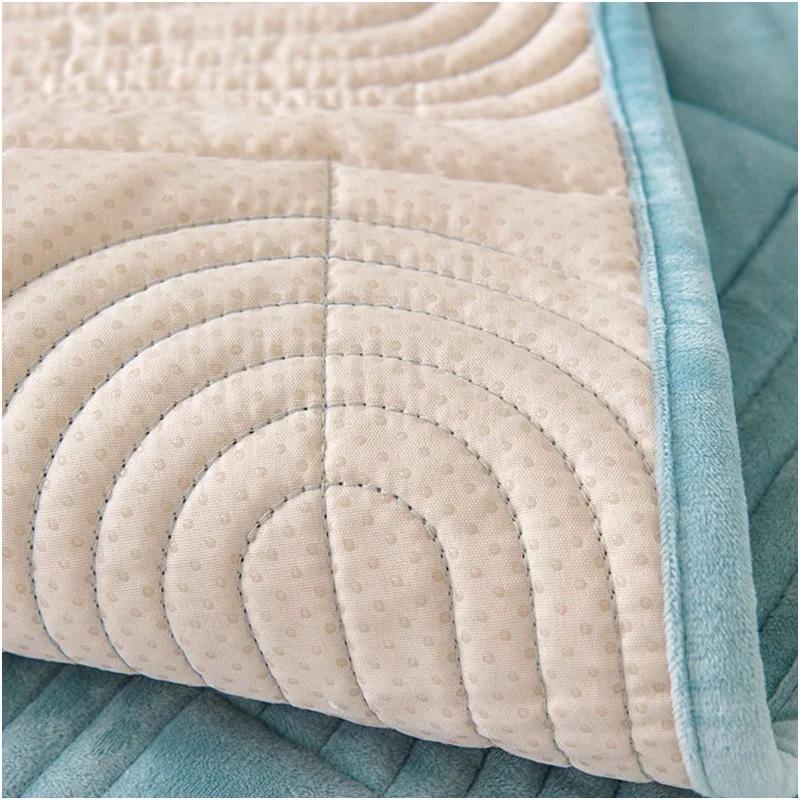 Plush Mat Soft Sofa Cover Nonslip Couch Cover For Living Room Chaise Lounge Sofa Slipcovers Universal L Shape Corner Sofa Towel