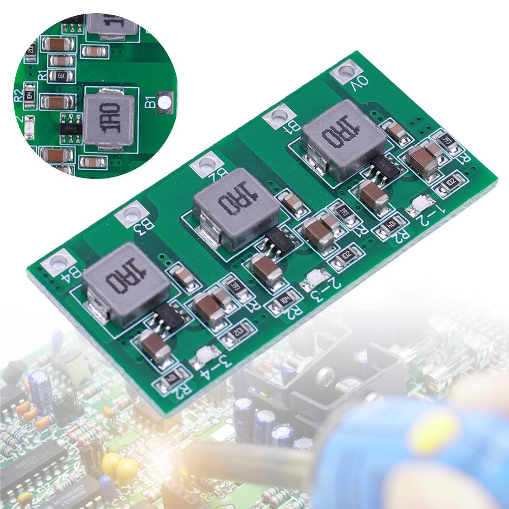 BMS 2S 3S 4S 1.3A Active Equalizer Li-ion /Lifepo4 Battery Active Balancer Board Energy Transfer Balancer LED Working Indicator