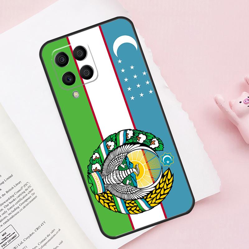 Флаг Узбекистана Герб Чехол Для Samsung Galaxy M15 M35 M55 M51 M31 M21 M11 M16 M36 M56 M53 M12 M32 M52 M14 M34 M54