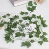 Artificial Ivy Vine Wall Hanging, 2.1 Meters with 72 Sweet Potato Leaves, Perfect for Wedding & Window Display Decor.