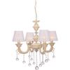 Люстра Umur Lighting Novel из 4 предметов с кремовым абажуром