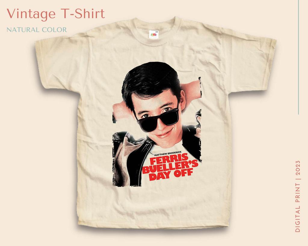 Ferris Bueller's Day Off V2 T Shirt for Men NATURAL S-5XL