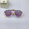 Fashion Oval Frame Children'S Sunglasses Eye Protection Sunshade Sun Protection Uv Protection Boys And Girls Sunglasses