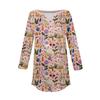 Women's 3/4 Sleeve Easter Egg Bunny Print Button Collar Fashion Casual Top