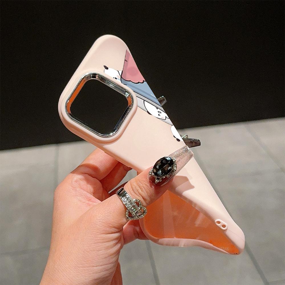 Solid Color Silver Edge Lens Fatty Casing Soft TPU Liquid Silicone Cover Shockproof Phone Case for OPPO Reno Realme OnePlus