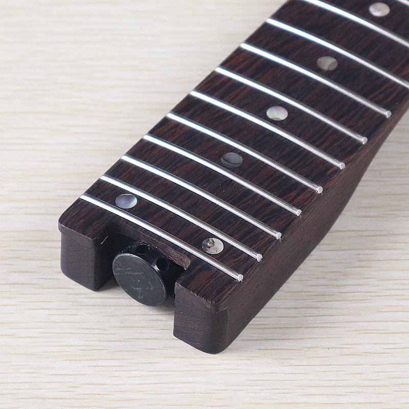 Гриф для электрогитары с головкой типа "Куриное крыло", без ладов, с 24 ладами, струнодержателем и порожком для DIY.