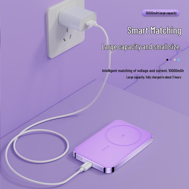 SND A77 10000 мАч Ультратонкий Магнитный Беспроводной Power Bank