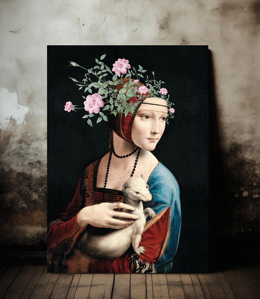 Poster Lady with an Ermine by Da Vinci