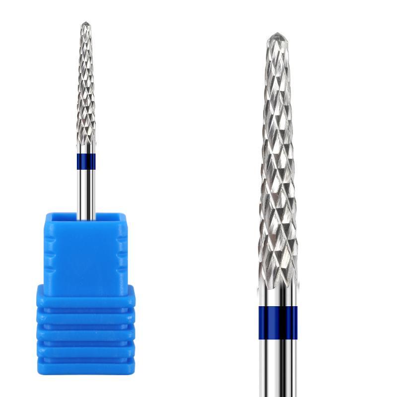 Tungsten Carbide Nail Drill Bits Durable Sharp Tip Low Friction Design For Home Manicure Professional Salon Cuticle Gel