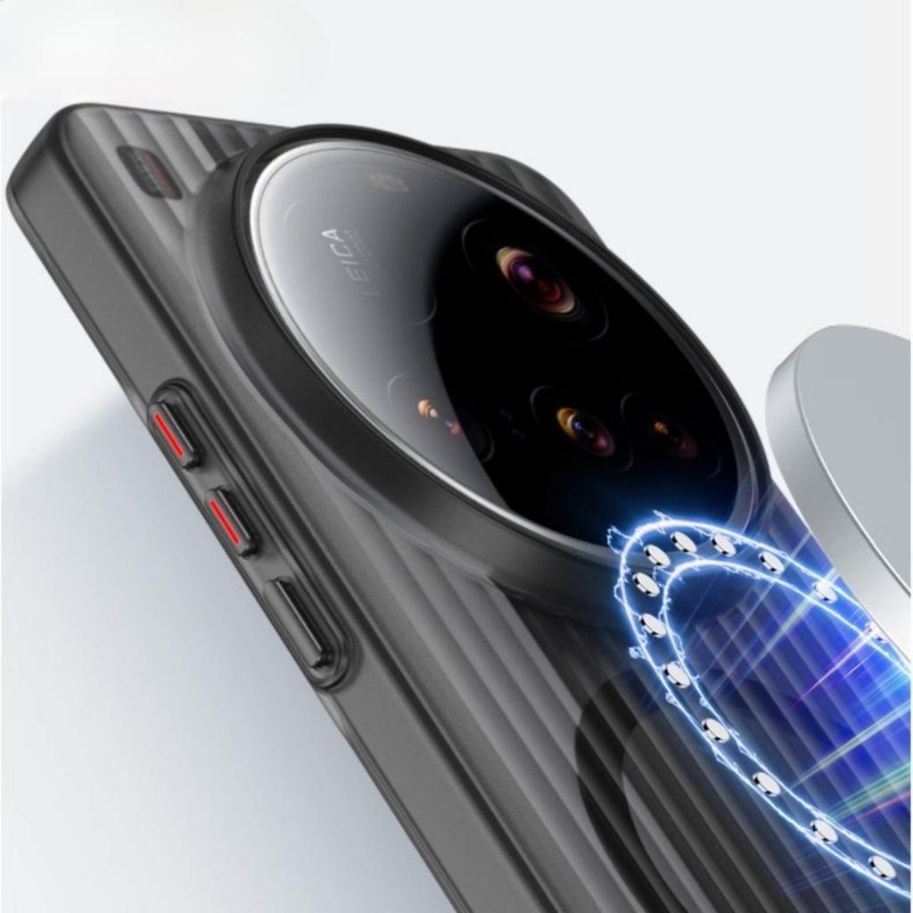 Чехол для мобильного телефона Mi 15ultra Mi 14 Матовый Магнитный Гофрированный 13Pro Защита от падений