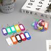 50Pcs Colorful Keychain Key Tag Label ID Name Room Address TEL Number Marker Key Tag Baggage Tag With Split Ring