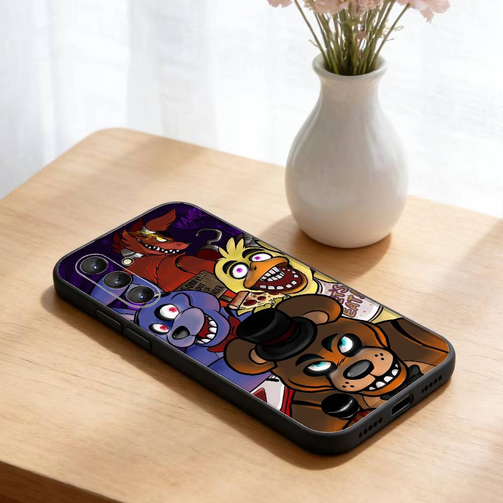 Чехол для телефона Five Nights at Freddy's для Samsung Galaxy A73, A72, A71, A70, A52, A51 Другие Мягкий Черный Чехол
