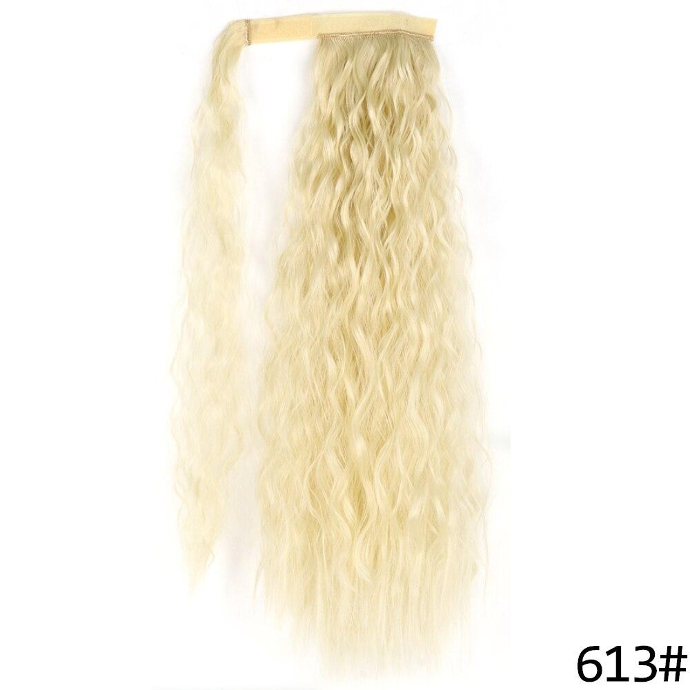 MERISIHAIR Women Long Straight Wrap Around Ponytail Synthetic Fiber Long Straight Wavy Hair Extensions Daily Wear