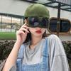 Female With Cat Ears Aviator Glasses Baseball Cap Color Beautiful Sunglasses Duck Tongue Cap
