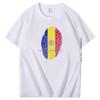 Summer T Shirt For Men Andorra Fingerprint Flag Breathable Printing Graphic T Shirts Cotton Short Sleeve Tshirt Mens Clothing