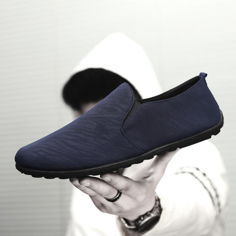 Летняя новинка обувь Doudou мужская обувь на одной педали мужская обувь духовный парень социальная обувь универсальная повседневная тканевая обувь студенческая обувь