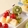 5/6/10Pcs Fruit Fork Reusable Cartoon Cute Chick Food Selection Mini Dessert Toothpick
