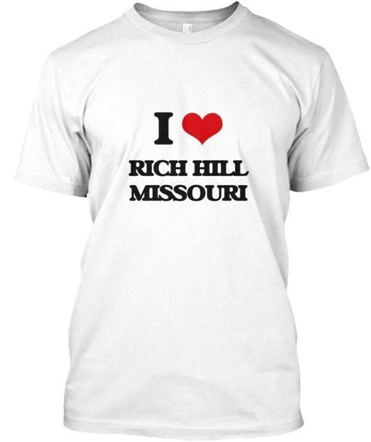 I Love Rich Hill Missouri - T shirt Made in the USA Size S to 5XL