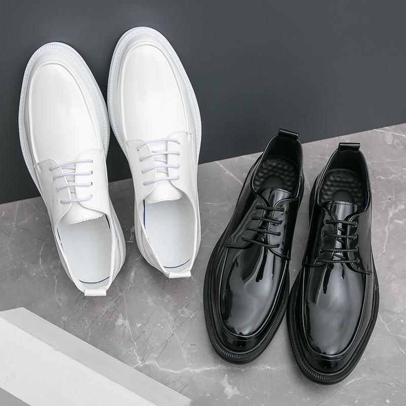 Модная кожаная обувь мужская повседневная лоферы роскошный дизайн слипоны мужская модельная обувь стиль кэжуал большой размер хорошая износостойкая подошва