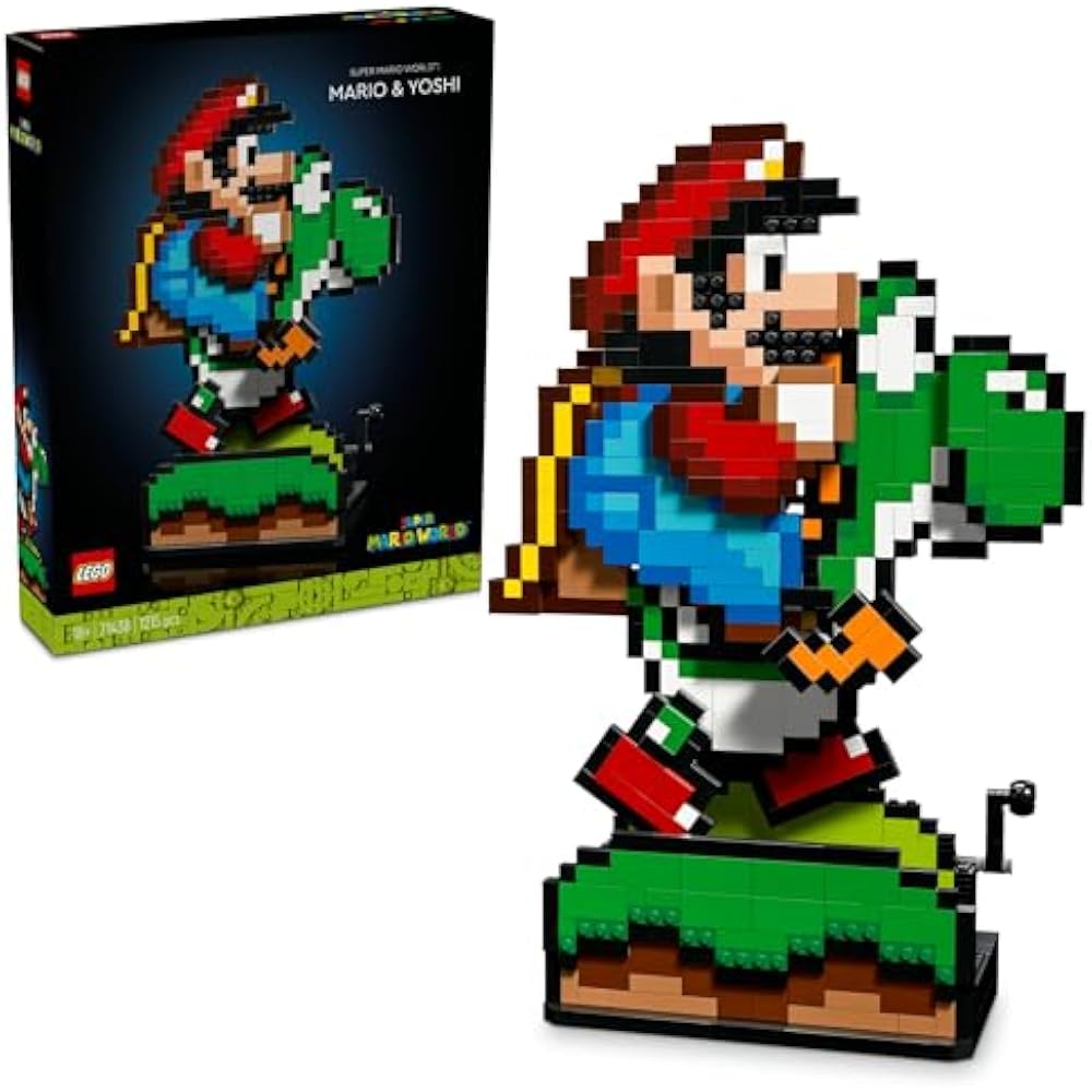 LEGO LEGO Super Mario World: Mario and Yoshi 1215 piece toy toy year-end gift birthday gift gift ...